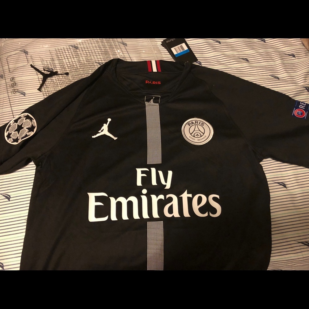 PSG x Jordan Neymar black Champions League jersey